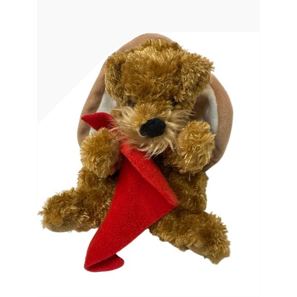 Douglas Plush Taco Dog Toy 6" W/ Hang Tag Brown Soft Hard Eyes - Picture 1 of 5